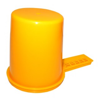 Plastik-Futtertrog 0,5 Liter rund
